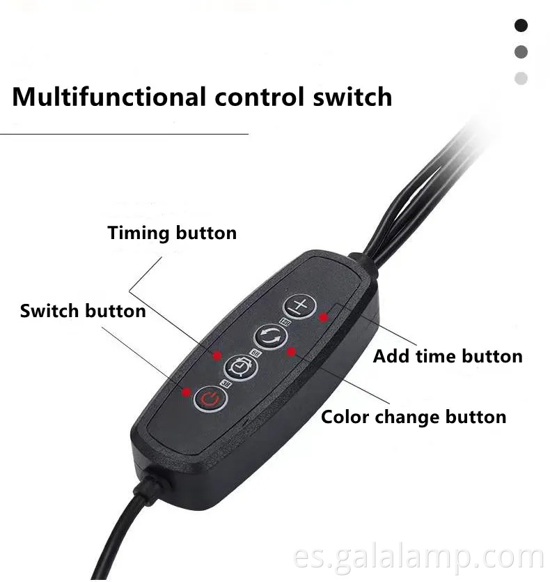 Luz de cultivo LED de espectro completo avanzado con temporizador y atenuación